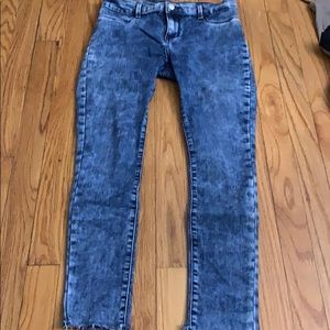 Mock Acid Wash Jeggings